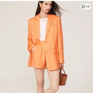 Ashley Park x RTR linen blazer EUC